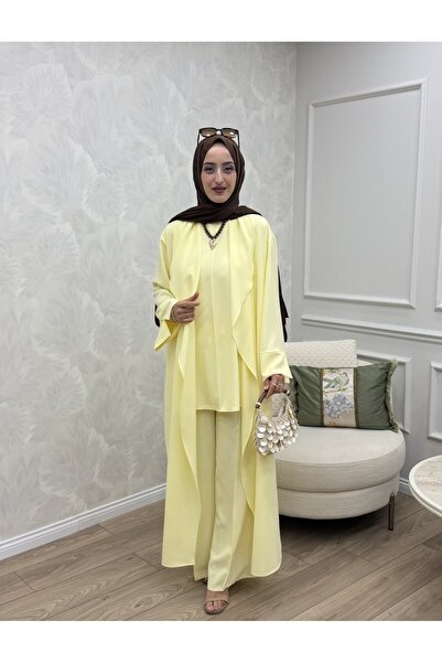 Generic Brand Women's Nora 3-Piece Set Yellow Color Trend New Season Triple C...