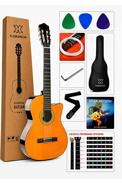 Florancia Kesik Kasa Klasik Gitar Cutaway Klasik Gitar 4 /4 Tam Boy