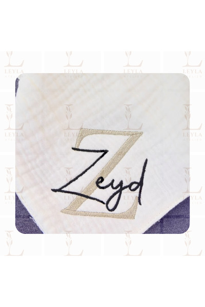 LEYLA ATELIER Muslin Baby Blanket Cover Organic Cotton Gift