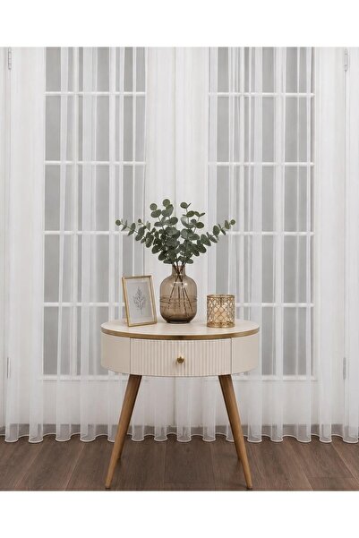 zenvora home Grek Tül Perde Petek Zemin (1x2,5) Normal Pile