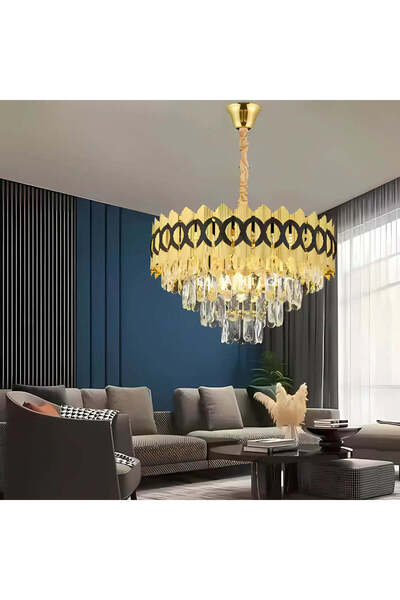 OEM PIERREFONDS Nobile Crystal Chandelier 5xE14, Διάμετρος 38,5cm, Γυαλιστερό...