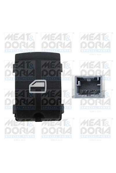 MEATDORIA Panou Comanda Geam Spate Stanga 26151 Audi A3/A6 C6/Q7