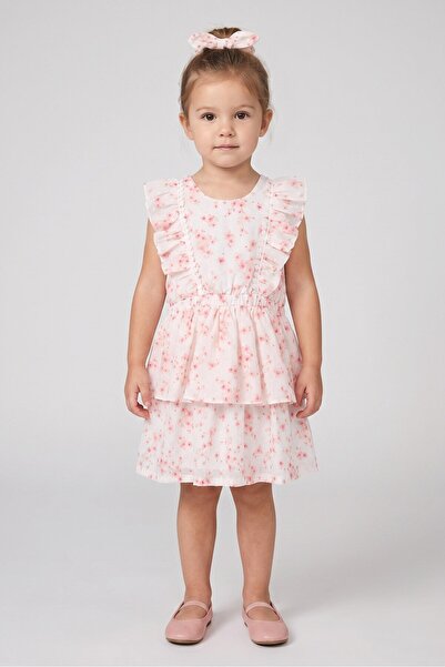 NANETTE LEPORE Toddlers Girl 2 Pieces Floral Print Dress With Had Band Set, M...