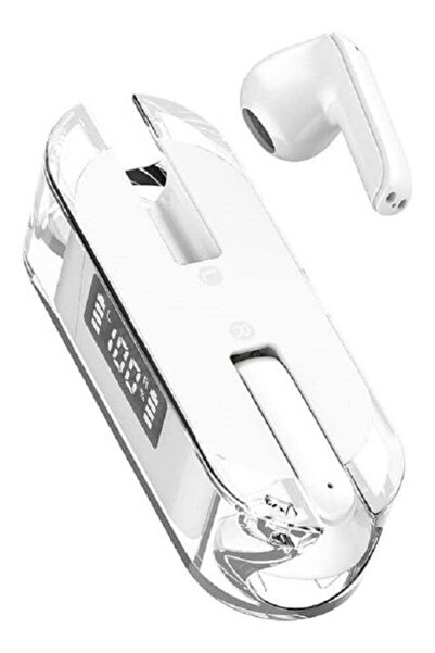 HXD Zoomlion True Wireless Bluetooth Earbuds with LED Display – Transparent W...