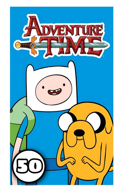 Cartoon Networt Βιβλίο ζωγραφικής, 50 εικονογραφήσεις Adventure Time, Α4