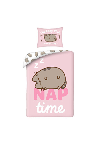 Pusheen Nap Time set lenjerie 140×200cm, 70×90 cm microfibre