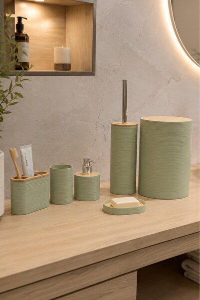 Vichy BANYO SETİ VICHY-7231 6 PRÇ SAGE GREEN x12
