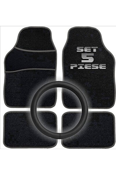 OEM Set Auto Esențial AVEX – 5 piese, Covorașe auto universale + Husă volan d...