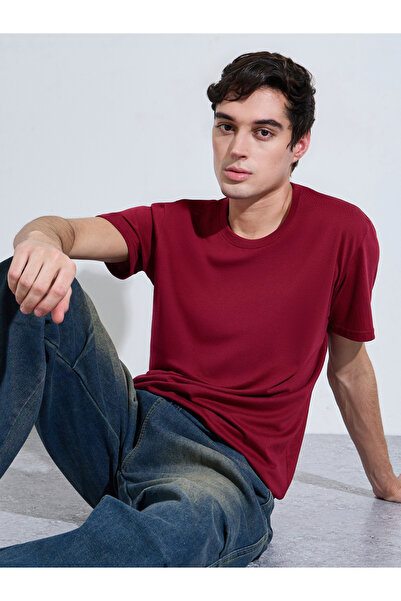 Styli Men Regular Fit Cotton Rich Jersey T-Shirt