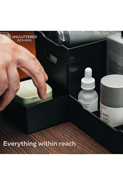 Uncluttered Designs منظمات حمام - أحمر