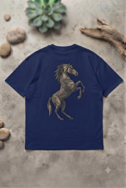 UNCİA OUTDOORS Tricou unisex pentru bărbați/femei, cu imprimeu cu cai, cu gât...