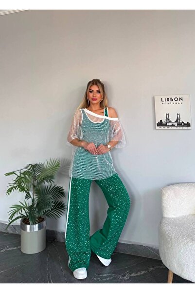 Bella Belluci طقم شبكي ثلاثي الأحجار