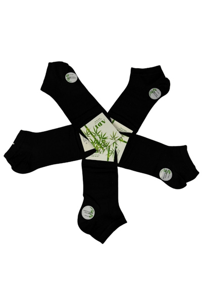 DACSHOP Бамбукови чорапи, комплект от 5, IL26, черни