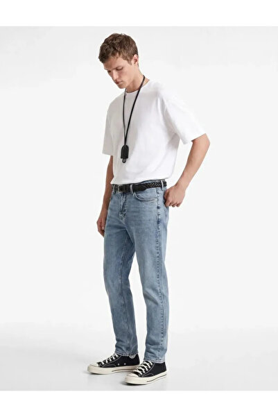 Koton Normal Bel Cotton Regular Fit Tapered Jean Pants - Joe Jean