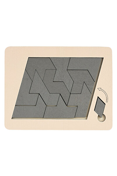 choice2 Quadrilateral Wooden Geometric Puzzles Challenge Impossible Brain Bur...