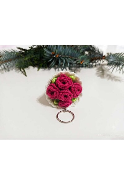 Momsada Flower Bouquet Keychain |   Handmade Amigurumi Bouquet Keychain