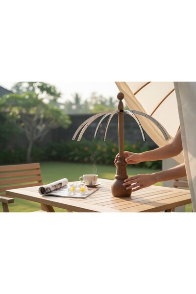 kılıç ahşap CNC & LAZER Bali Şemsiyesi - Bali Şemsiyesi Aparatı - Ahşap Bali ...