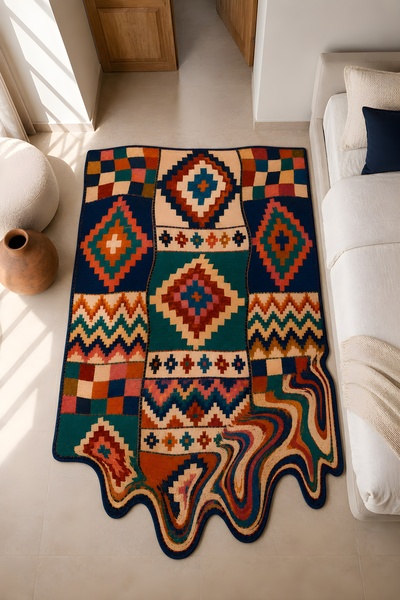 Rugs Modern Halı SDT Karışık Desenli Modern Dokuma Taban Dekoratif Halı sdtam...