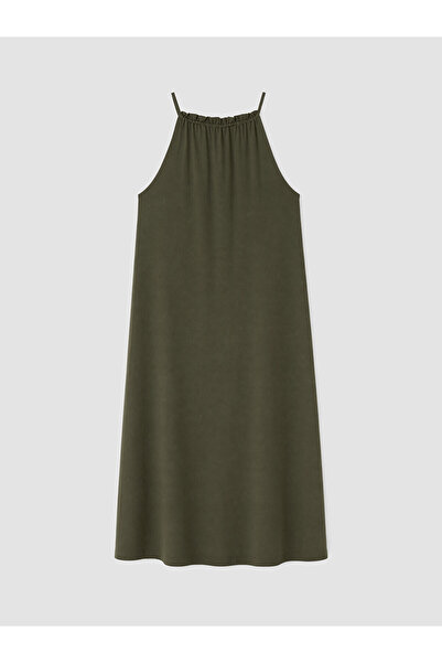 LC Waikiki Trendlucky Plus Size Halter Neck Dress with Difference