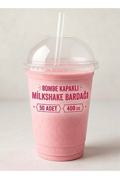 Kaya Ambalaj Bombe Kapaklı 400 Cc Plastik Pet Soğuk Kahve Milkshake Smoothie ...