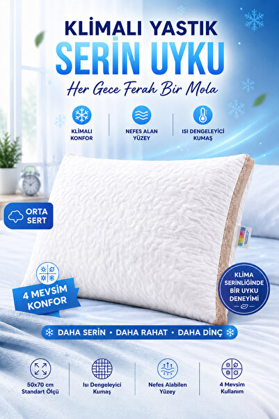 garaccu Premium Klimalı Silikon Yastık - Orta Sert 1 Adet - 50x70 cm - Terletmez