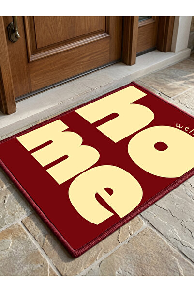 RUGRUMBA Non-Slip Sole Positive Energy Themed Washable Door Front-Bathroom Ma...
