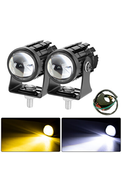 Choice 1set WY with switch Motorcycle Mini Driving Light Headlight Universal ...
