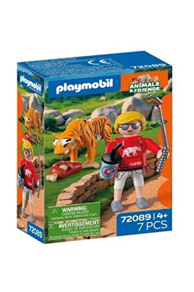 Playmobil Ζώα & Φίλοι Τίγρης και επισκέπτης πάρκου - 72089