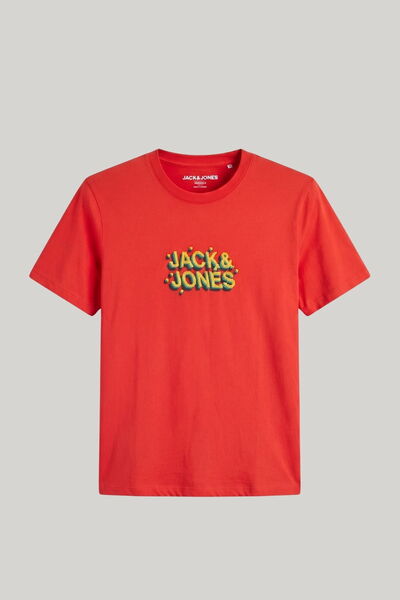 Jack & Jones Men's Printed Relaxed Fit Crew Neck T-Shirt - Boxed