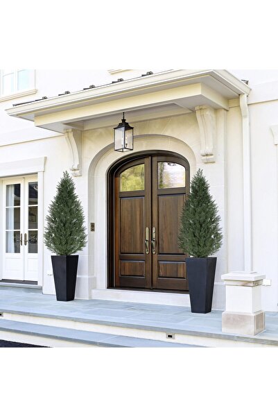 Garvee 48IN Artificial Cedar Topiary Trees, Set of 2 for Front Porch, Front D...