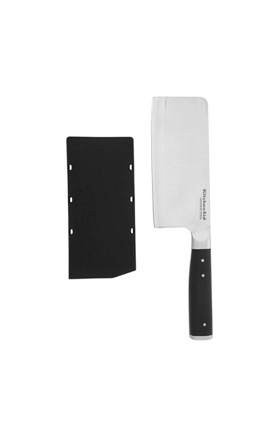 Kitchenaid 15cm Cleaver with Blade Cover – High-Carbon Japanese Steel Meat Cl...