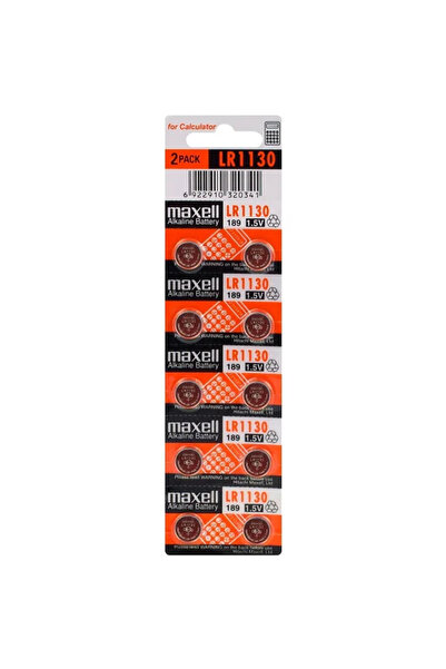 Maxell G10/LR1130/189/AG10 αλκαλικές μπαταρίες 10τμχ