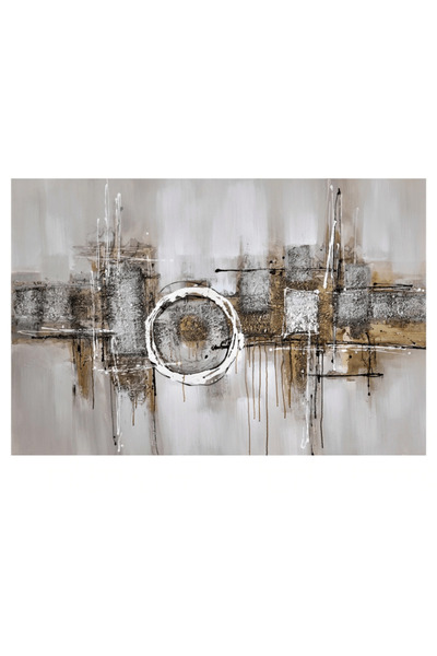 Crestview Collection Gold Thunder Wall Painting Canvas