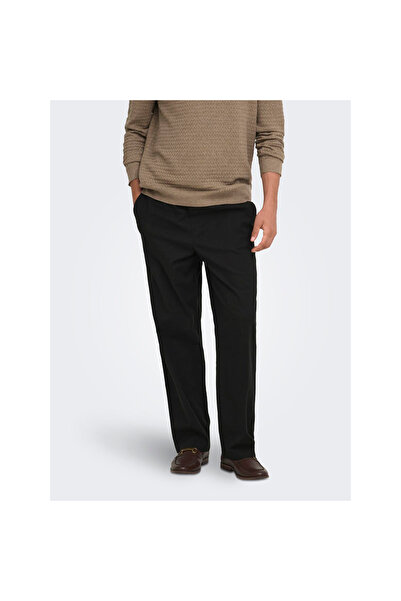 Only & Sons Pantaloni negri pentru bărbați Reid (22038975-B)