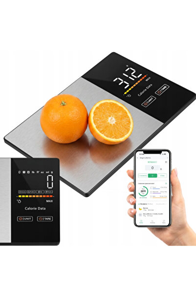 zola Έξυπνη ζυγαριά κουζίνας, 5 κιλά, Bluetooth, εφαρμογή Fitdays+, ανάλυση θ...