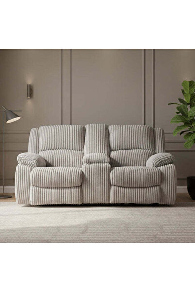 Ashley Furniture مقعد بوناكرافت دبليو دي إل القابل للإمالة مع كونسول