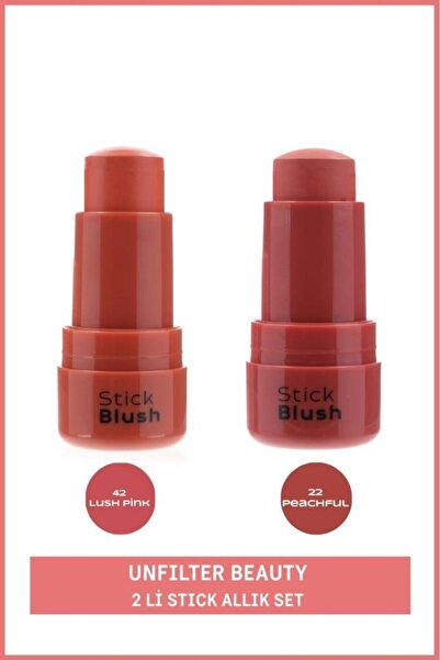 Unfilter Beauty Stıck Allık 42 Lush Pınk ve Stıck Allık 22 Peachful