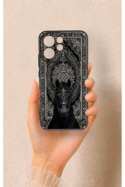 Vip Case Oppo Reno 15F Uyumlu Etnik At Figürü Desenli Silikon Kılıf