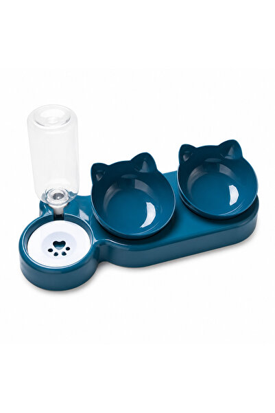 OEM 3 in 1 bowl Top Bottom Set for animals, 500 ml water container, 2 food bo...