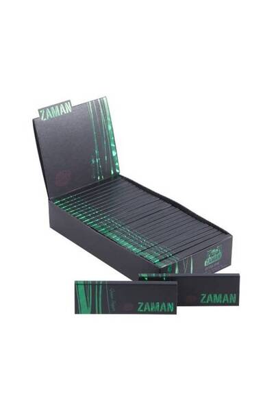 ZAMAN ورق لف زمان متوسط الحجم أخضر اللون مقاس 1¼ | صندوق (30 كتيبًا) | مركز ا...