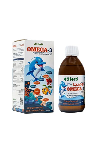 Generic Brand شراب بيور هيرب أوميجا 3 للأطفال – 240 مل