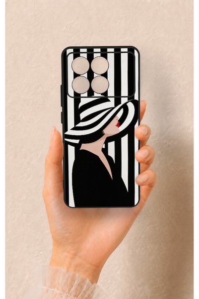 Vip Case حافظة سيليكون منقوشة متوافقة مع هاتف Poco X6 Pro من ماركة Madam Marica