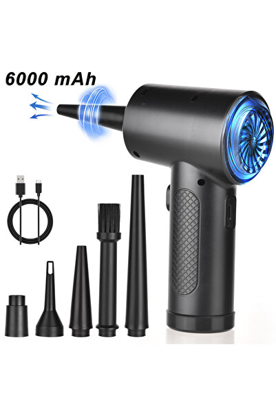 Choice 6000 mAh Compressed Air Duster for Computers Protable Cordless Air Blo...