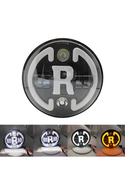 OEM LED προβολέας Hi/Lo 7inch με ακτίνα 40W 2 Σκάλες Λευκό/Πορτοκαλί -