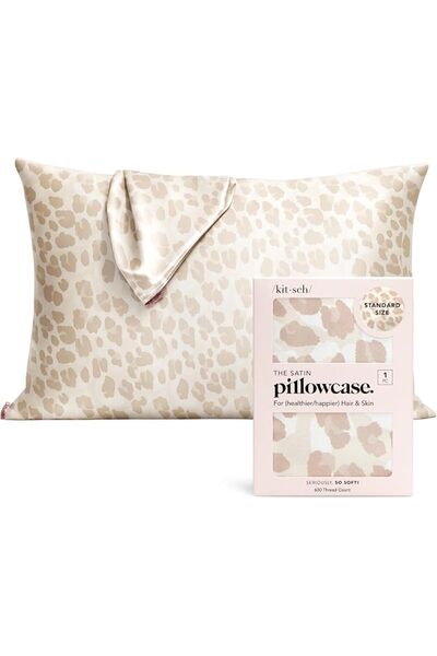Kitsch Satin Pillowcase for Hair & Skin - Softer Than Silk Pillowcase for Hai...
