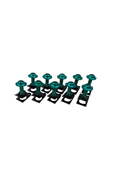 OEM 10 τεμάχια διακοσμητικές βίδες M6 6mm Yamaha Honda Suzuki KTM Hunter Green.