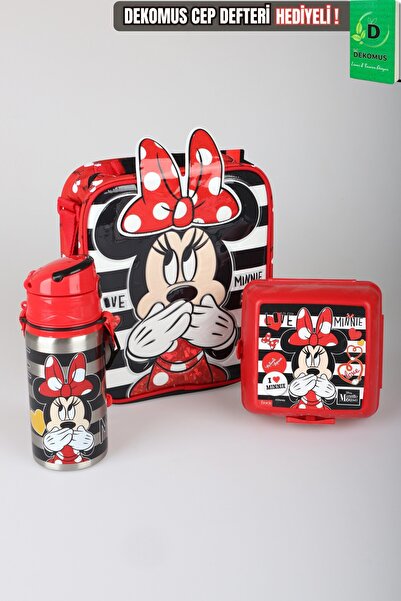 Minnie Mouse x Cutie de prânz licențiată Dekomus, set de recipient de oțel de...