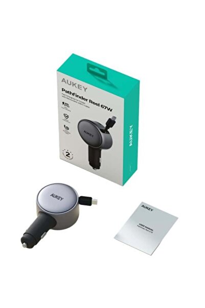 AUKEY حامل هاتف مغناطيسي للسيارة مع شاحن لاسلكي بقوة 25 واط