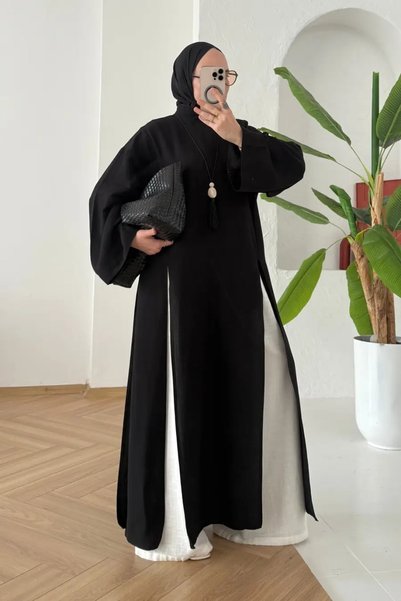 Molly Nelly Modal Fabric Long Slit Tunic |   Abaya Hijab Women's Blouse