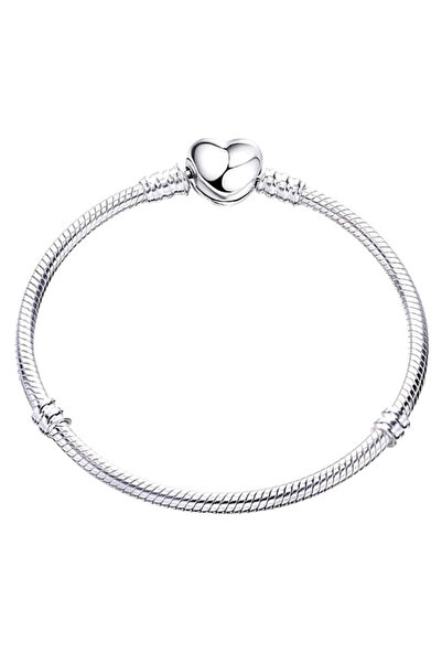 VeeShop Charm cord bracelet, type , with shiny heart clasp - 20